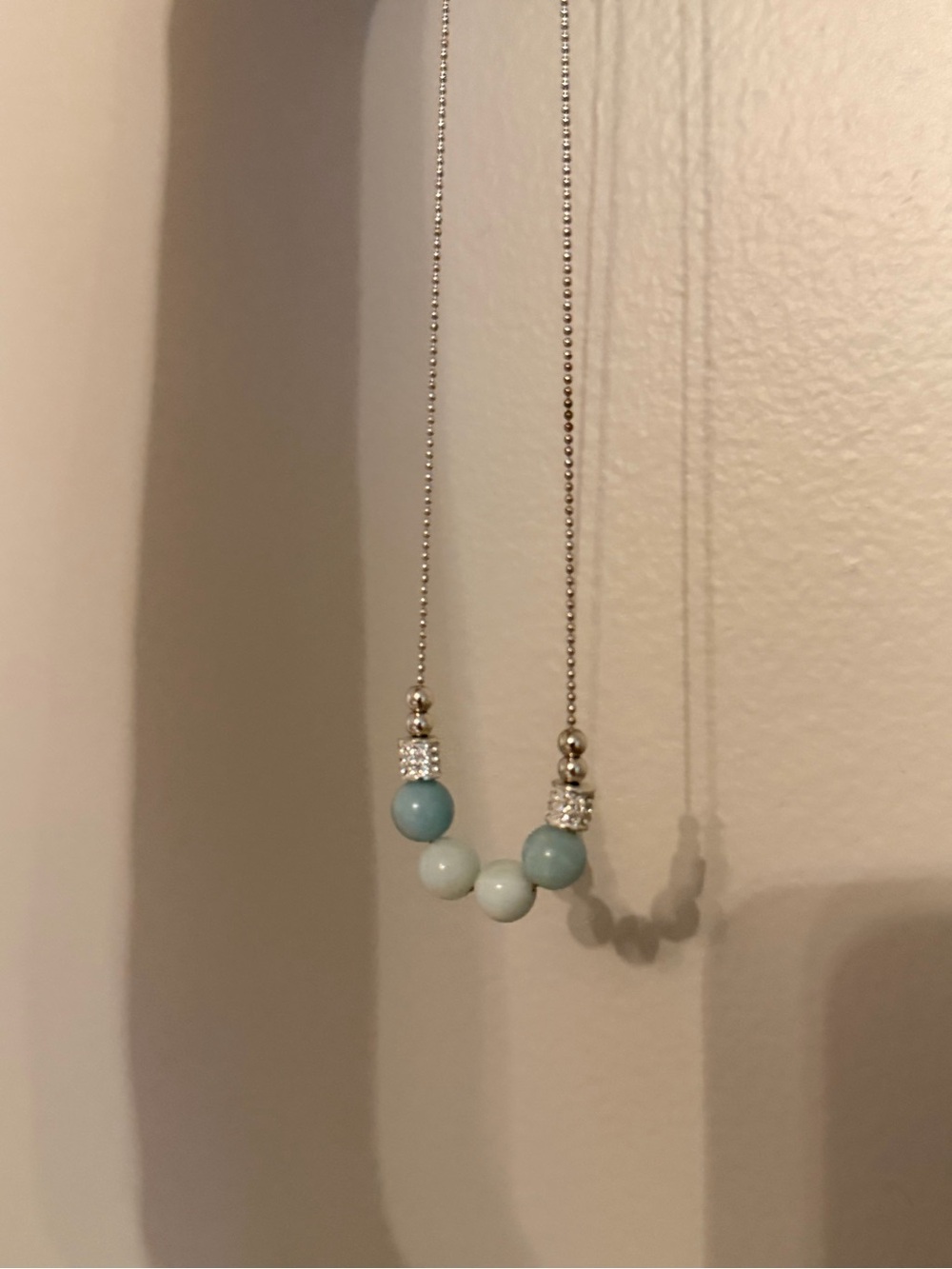 Brighton Blue & Teal Beaded Silver-Tone Necklace - Picture 1 of 3
